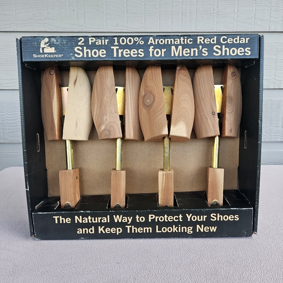 Rochester Shoe Tree Company Red Cedar Aromatic Men Large SZ 10W to 12N Set of 2 - Picture 1 of 6